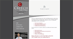 Desktop Screenshot of creechlaw.com