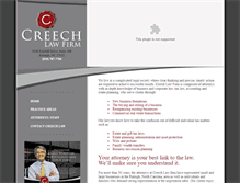 Tablet Screenshot of creechlaw.com